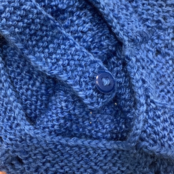 Baby Booties and Hat Blue Crochet Hand-Made Brand New - Picture 6 of 7